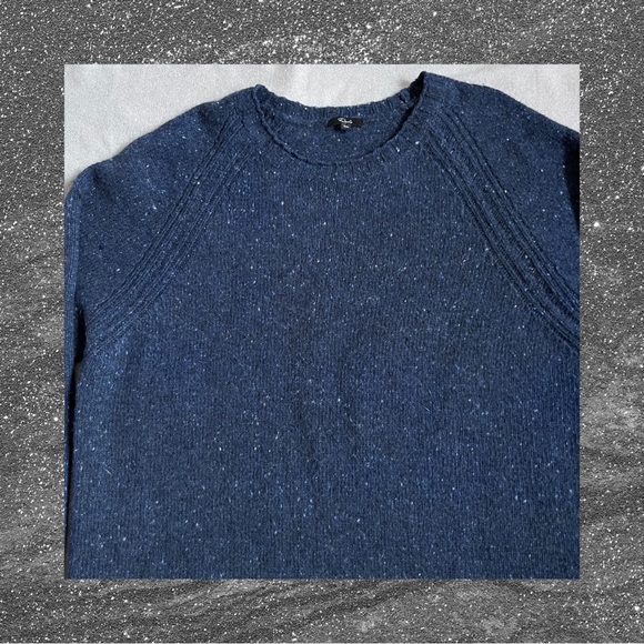 RAILS Blue Wool ALPACA Blend Crew Neck Sweater - Picture 2 of 4